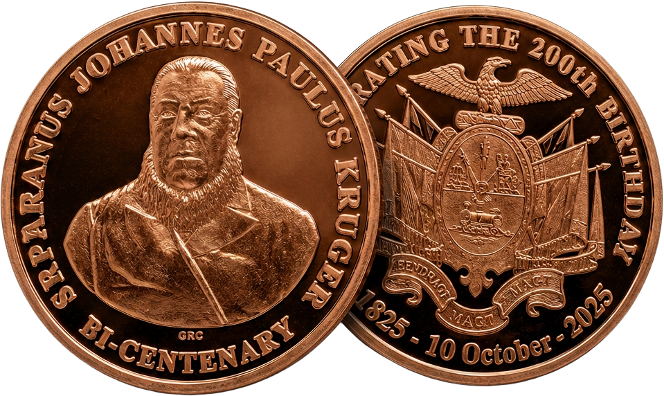 Paul Kruger bi-centenary medallion